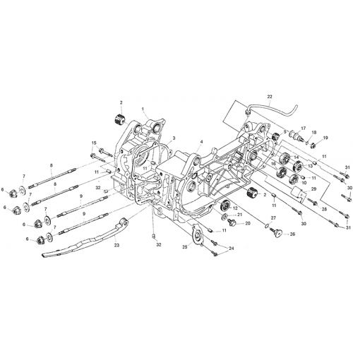 Crankcase Assembly (2) (Kasea Adventure Buggy 150)