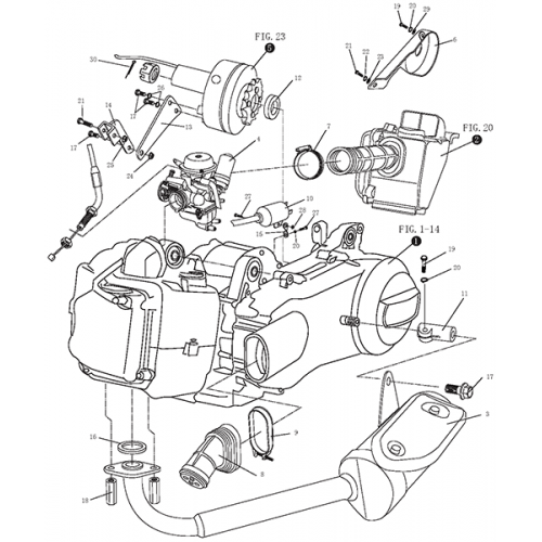 Air Cleaner | Muffler (Kasea Adventure Buggy 150)