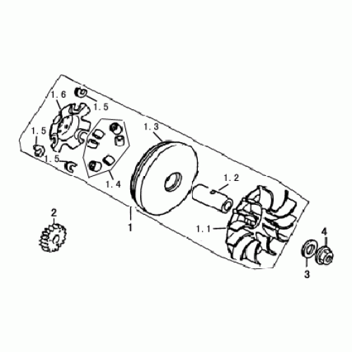 Drive Pulley (Dazon Raider 150 2006 and Earlier)