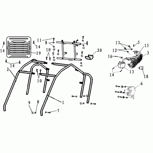 Brush Guard Bar (Dazon Raider 250 2005 and Older)