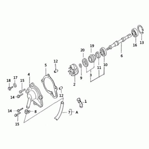 Water Pump (Dazon Raider 250 2005 and Older)