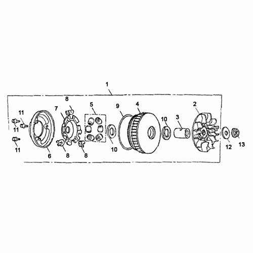 Drive Pulley (Dazon Raider 250 2005 and Older)