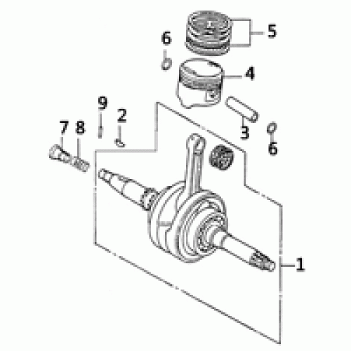 Crankshaft/Piston (Dazon Raider 250 2005 and Older)