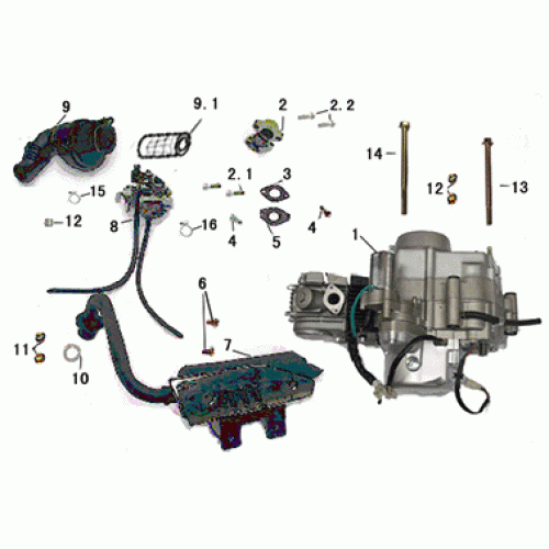 Engine Assy (Dazon Raider 90 2006 and Earlier)