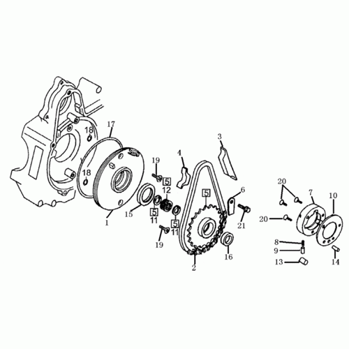 Starting Clutch (Dazon Raider 90 2005 and Older)