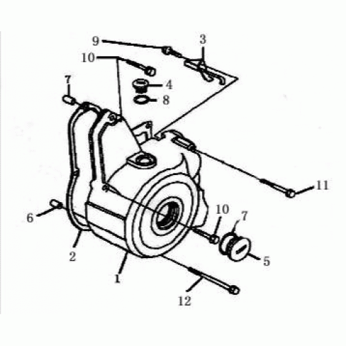 Left Crankcase Cover (Dazon Raider 90 2006 and Earlier)